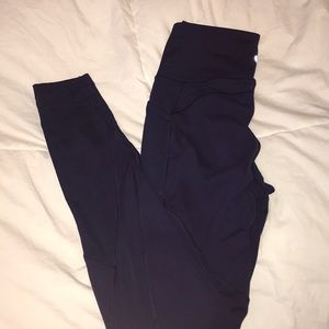 Blue Lululemon leggings